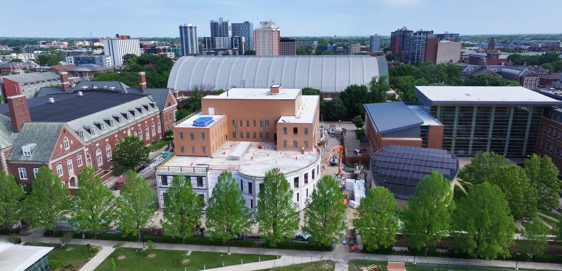 Wymer Hall construction